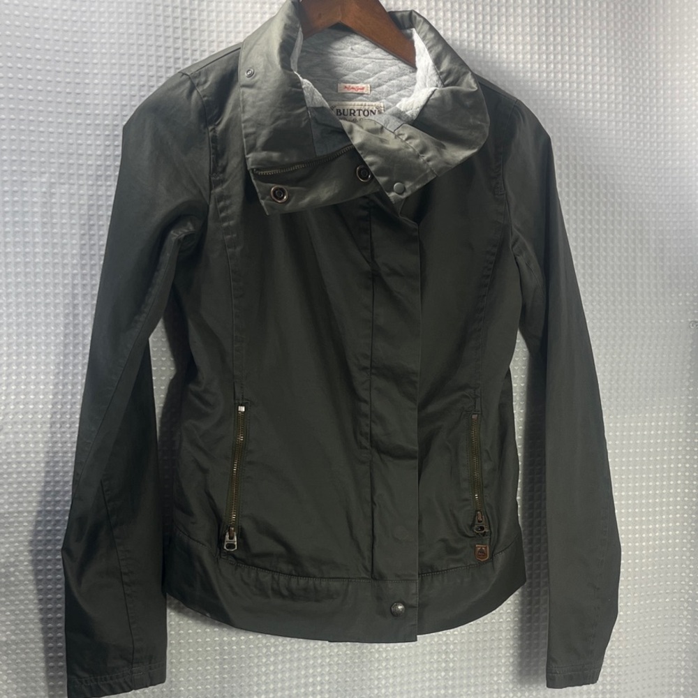 Burton Women's Olive Green Utility Jacket-size xsmall